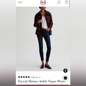 Super soft AG Farrah Skinny jeans